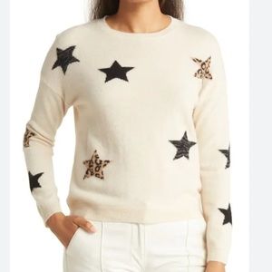 MAGASCHONI CASHMERE NOVELTY STAR SWEATER